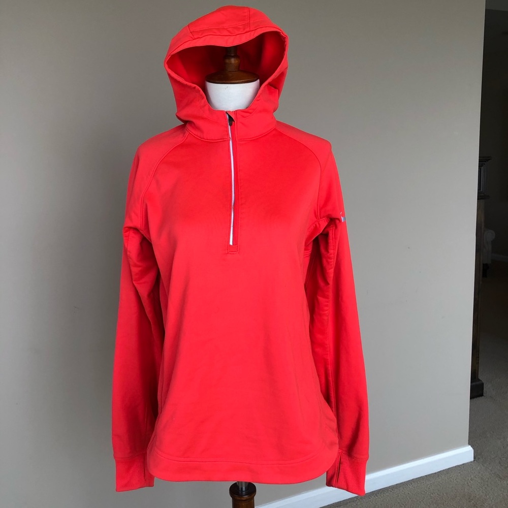 Nike Dri-Fit 1/4 Zip Pullover with hood/ M